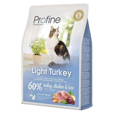 Profine Cat Light - Сухий корм з індичкою для контролю ваги котів і кішок 170575/7794 фото