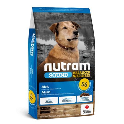 Nutram S6 Sound Balanced Wellness Adult Dog - Сухий корм з куркою для дорослих собак середніх порід S6_(20kg) фото