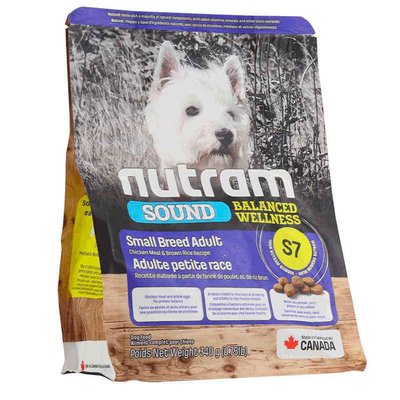 Nutram S7 Sound Balanced Wellness Small Breed Adult Dog - Сухий корм з куркою для дорослих собак дрібних порід S7_(340g) фото