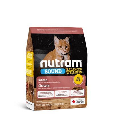 Nutram S1 Sound Balanced Wellness Kitten - Сухий корм з куркою і лососем для кошенят S1_(1,13kg) фото